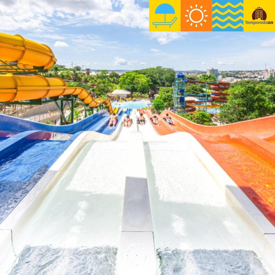 Piazza Com Acesso Ao Acqua Park - Gustavo Aparthotel Caldas Novas Exterior foto