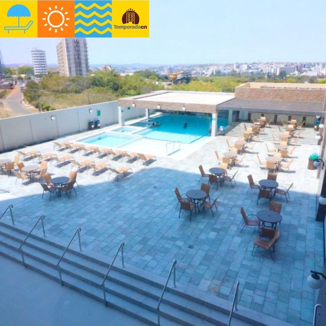 Piazza Com Acesso Ao Acqua Park - Gustavo Aparthotel Caldas Novas Exterior foto